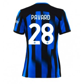 Inter Milan Benjamin Pavard #28 Hjemmebanetrøje Dame 2023-24 Kort ærmer